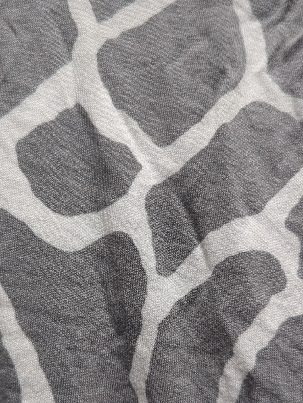 INC International Concepts Gray Animal-Print Short Sleeve Top - Picture 7 of 7